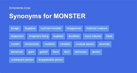 monster synonyms|What is another word for monster